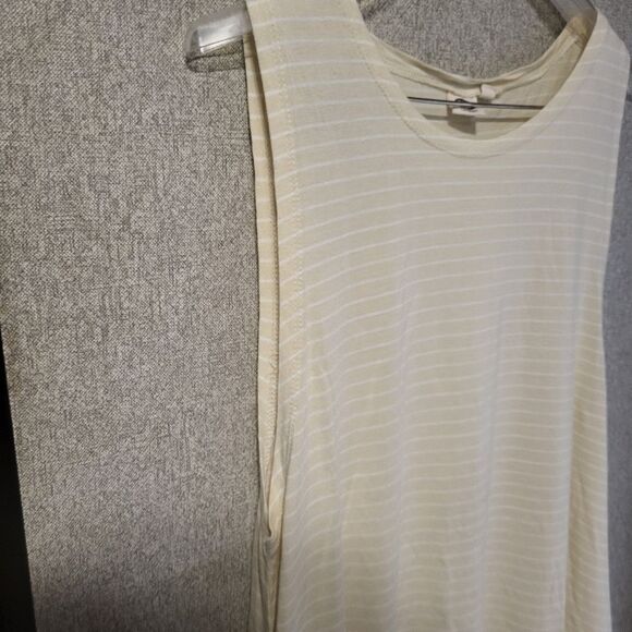 Pastel Yellow LEGACI Tank Dress With‎ Pockets Summer Flowy Vacation Beach XL - Picture 4 of 5